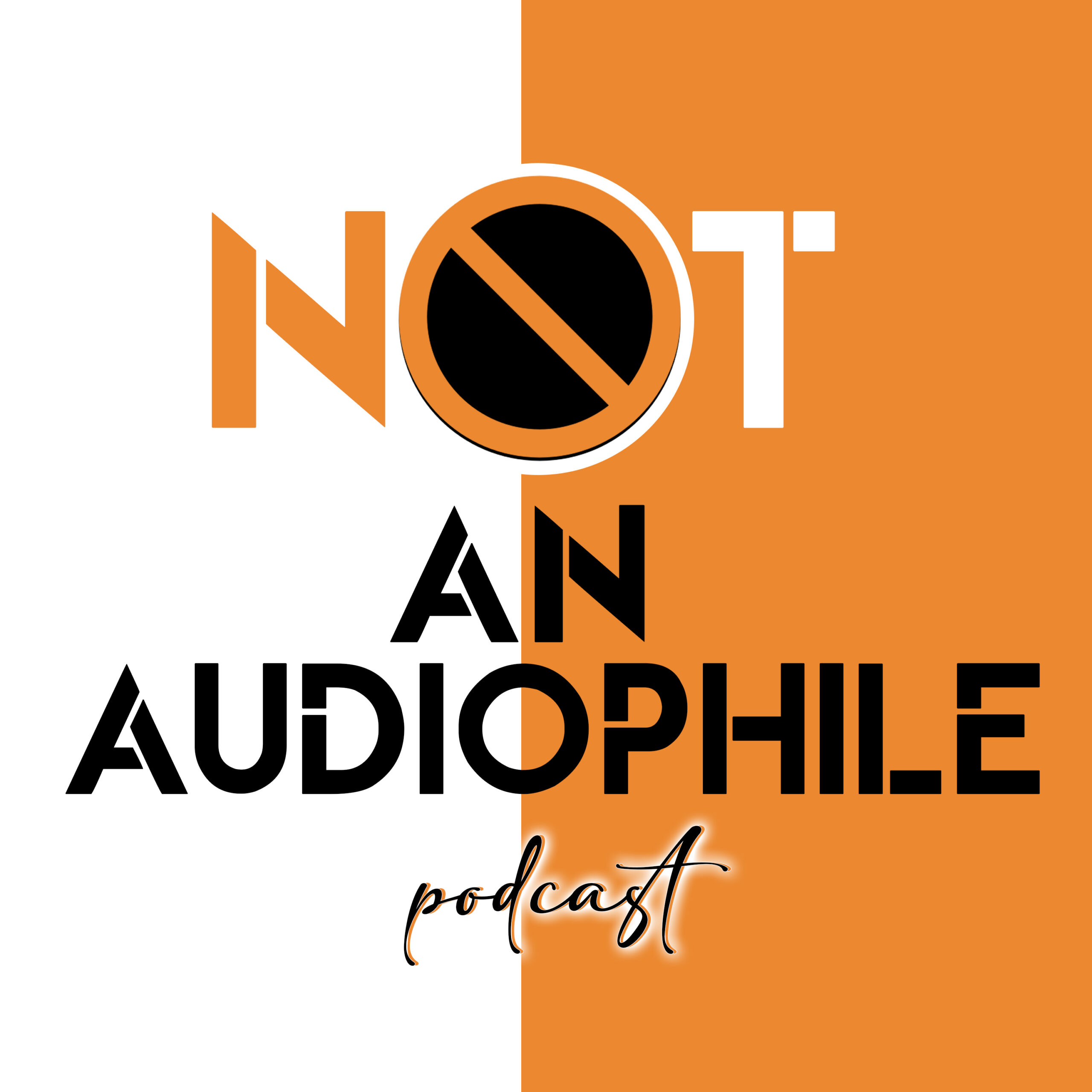 Not an audiophile podcast logo